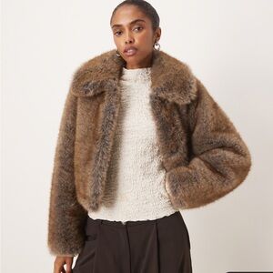 Faux fur jacket